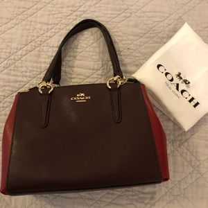 Authentic Coach color block handbag